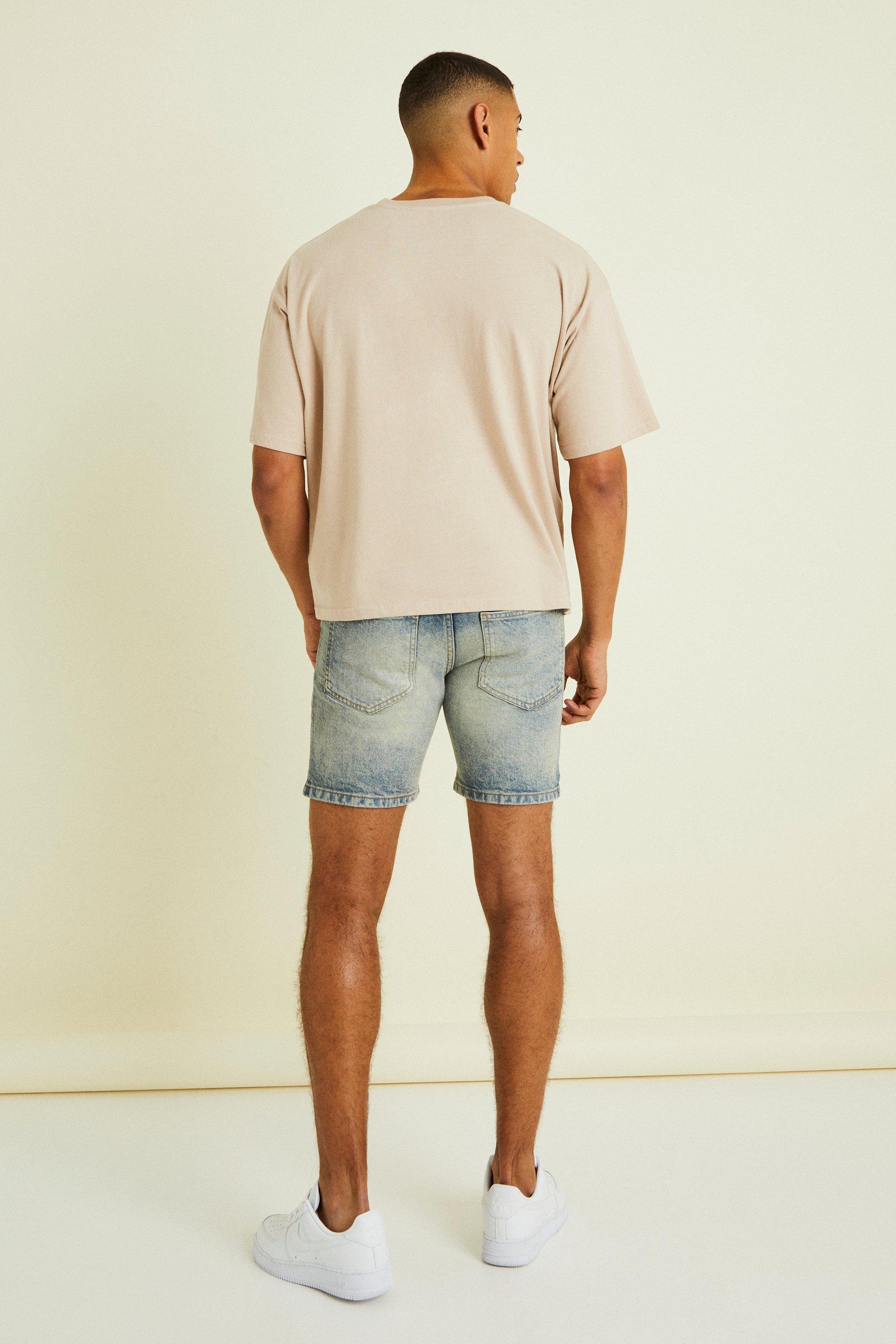 Boohoo mens best sale denim shorts